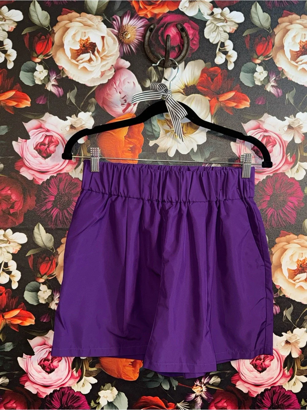 Express 3-Piece Purple Button-Down, Bandeau, Short Set, NWT, S/M